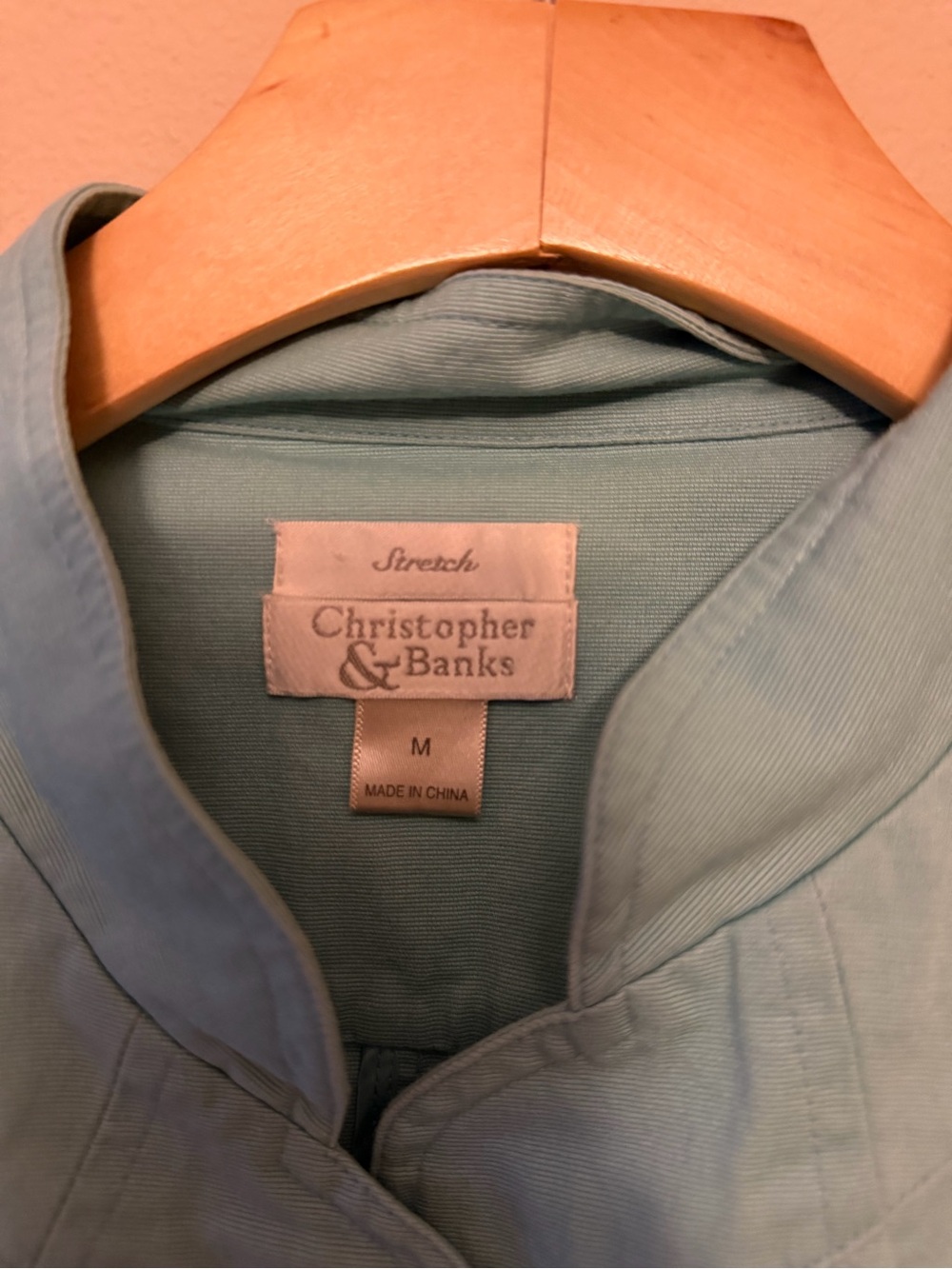 Christopher & Banks Seafoam Utility Jacket - Picture 3 of 4
